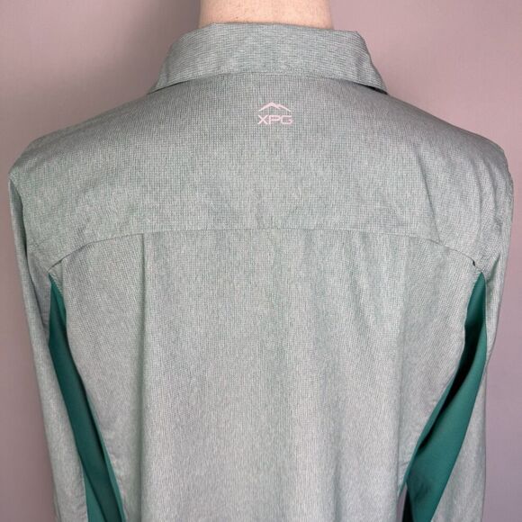 Cabela's XPG Long Sleeve Shirt, Women's Sz L, Green & White, Fishing, Outdoors - Picture 4 of 13